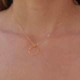 Circle Necklace ~ Gold Filled - Maresia Jewelry