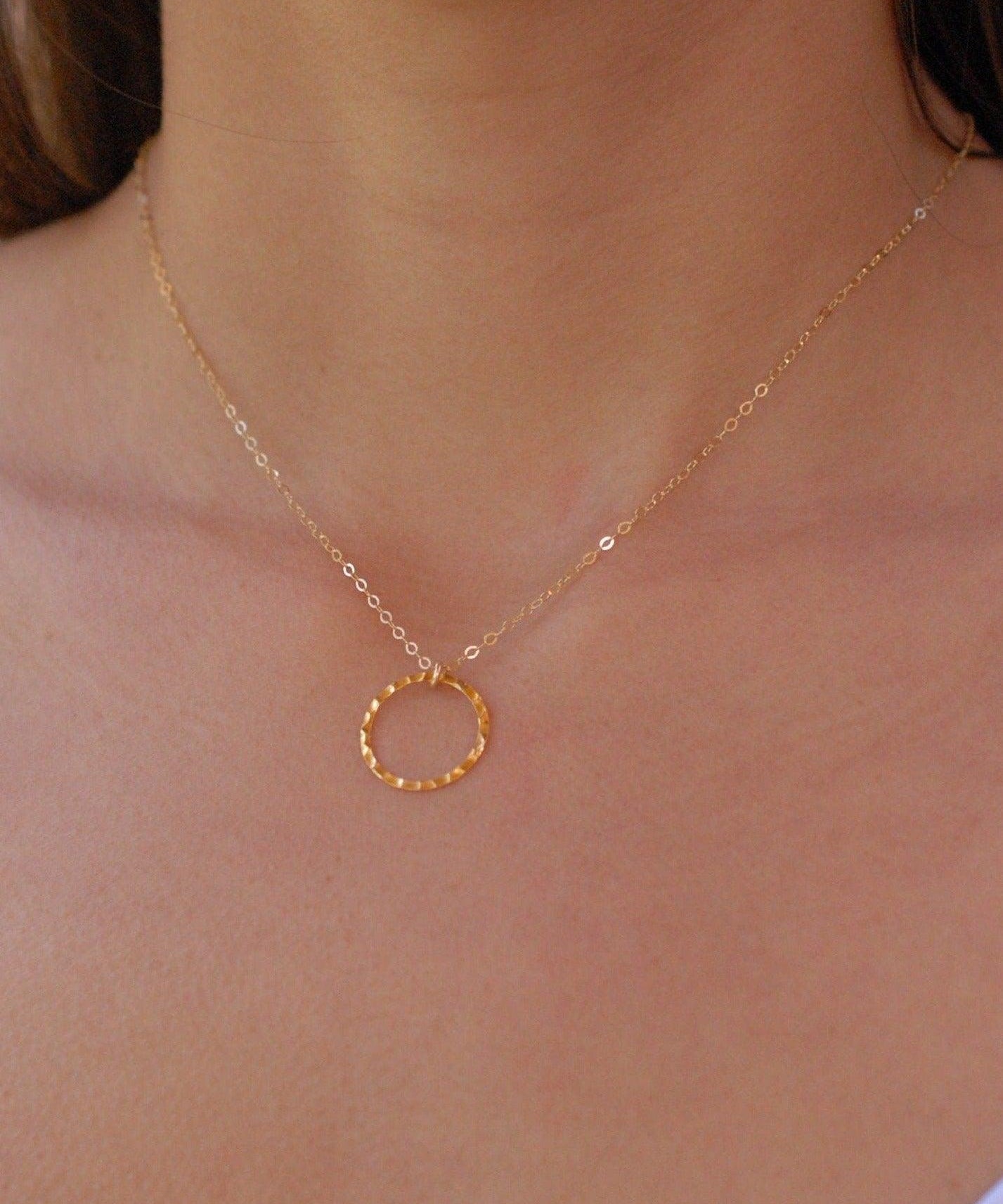 Circle Necklace ~ Gold Filled - Maresia Jewelry