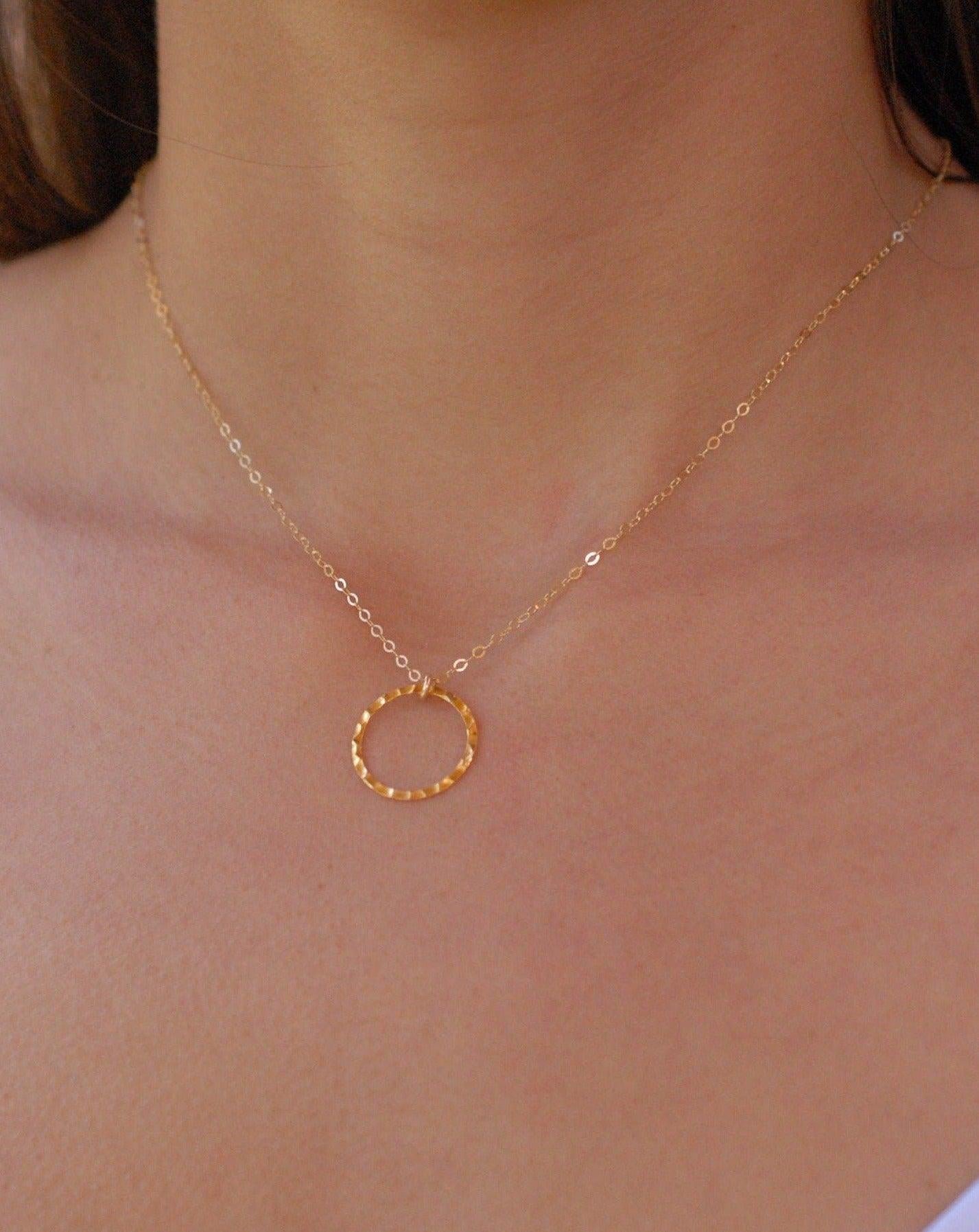 Circle Necklace ~ Gold Filled - Maresia Jewelry
