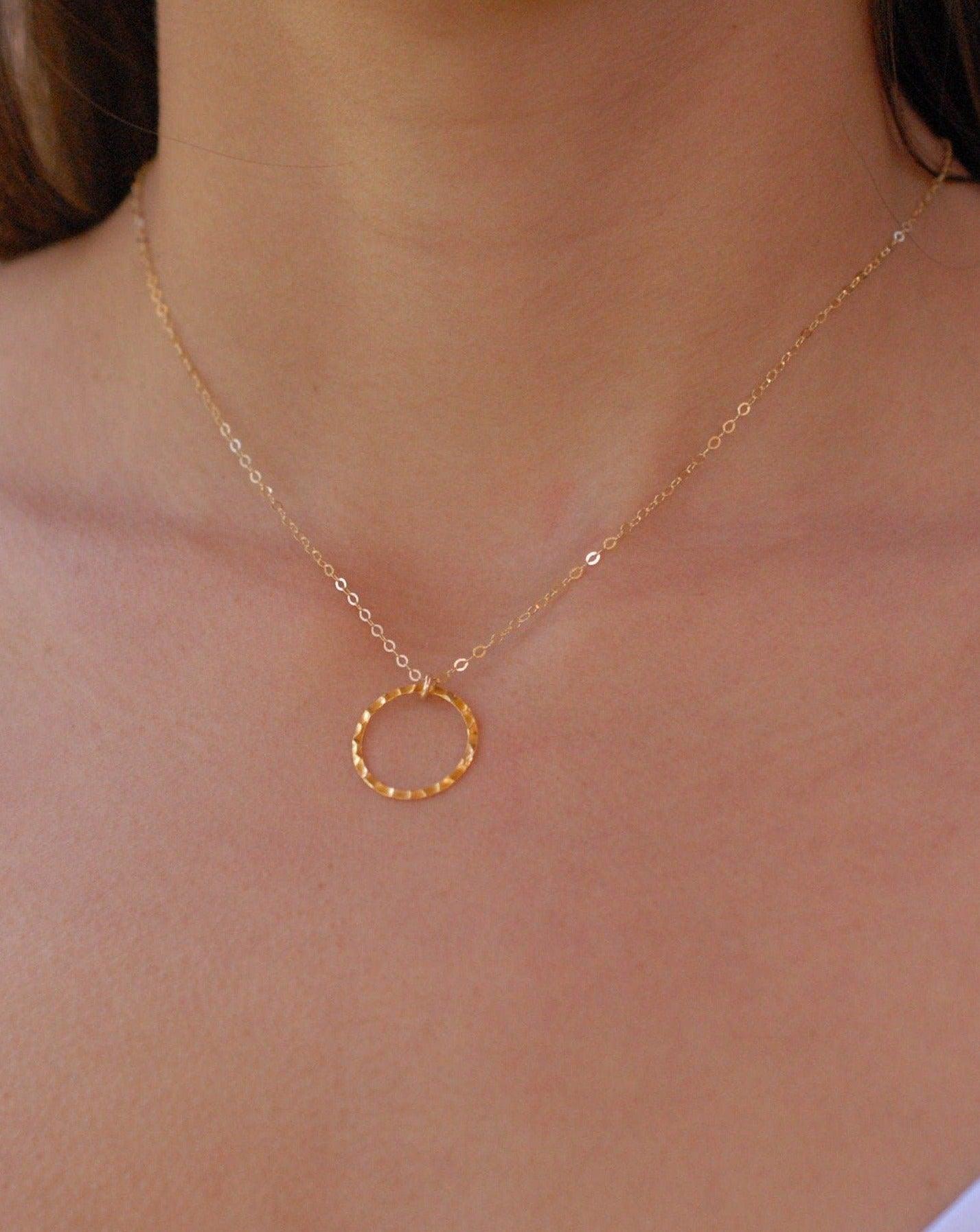 Circle Necklace ~ Gold Filled - Maresia Jewelry