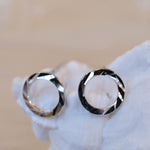 Circle Stud Earrings ~ Sterling silver 925 ~ SME075 - Maresia Jewelry