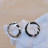 Circle Stud Earrings ~ Sterling silver 925 ~ SME075 - Maresia Jewelry