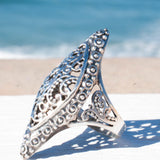 Clara Ring~ Sterling Silver 925~ SMR - Maresia Jewelry
