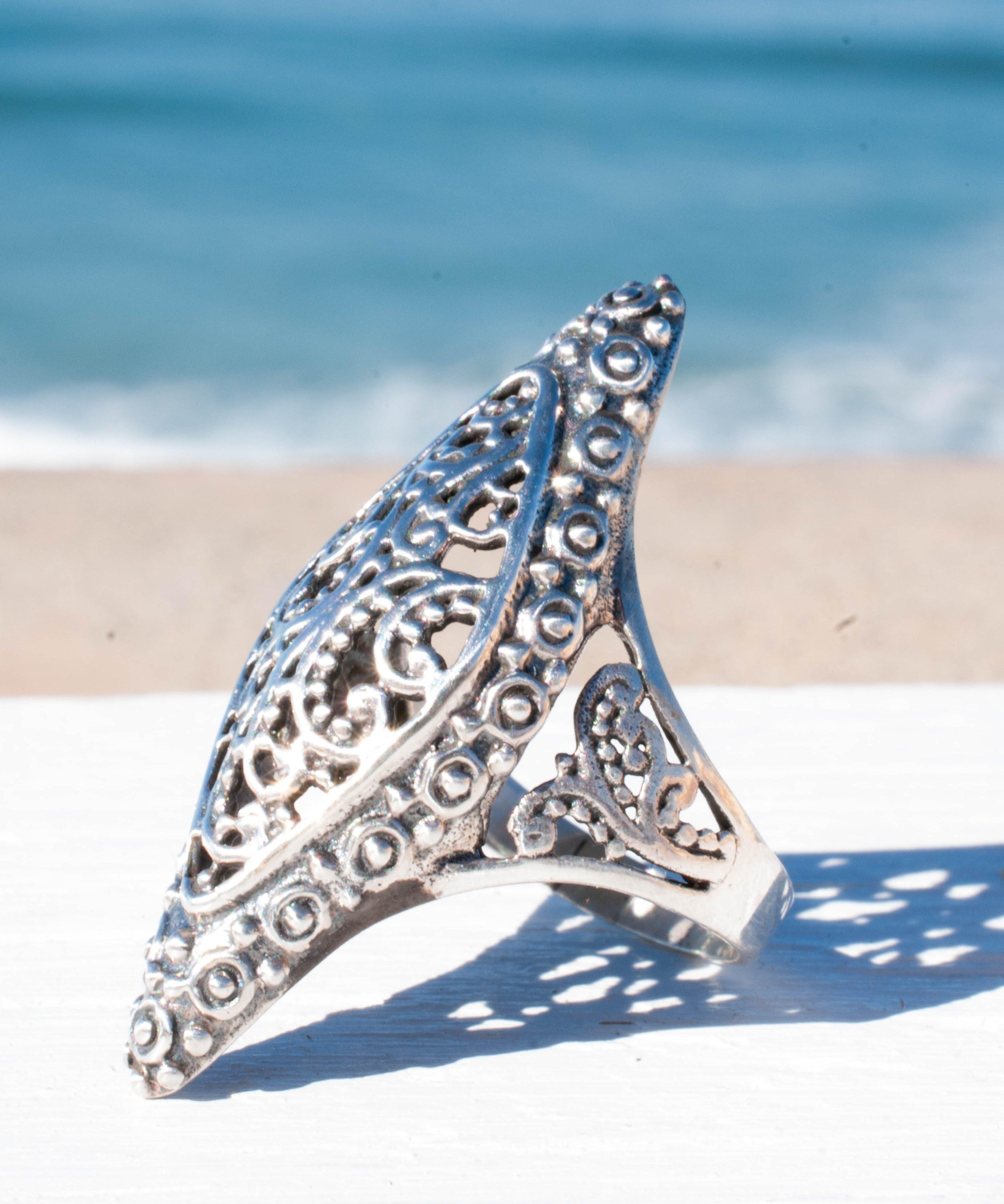 Clara Ring~ Sterling Silver 925~ SMR - Maresia Jewelry