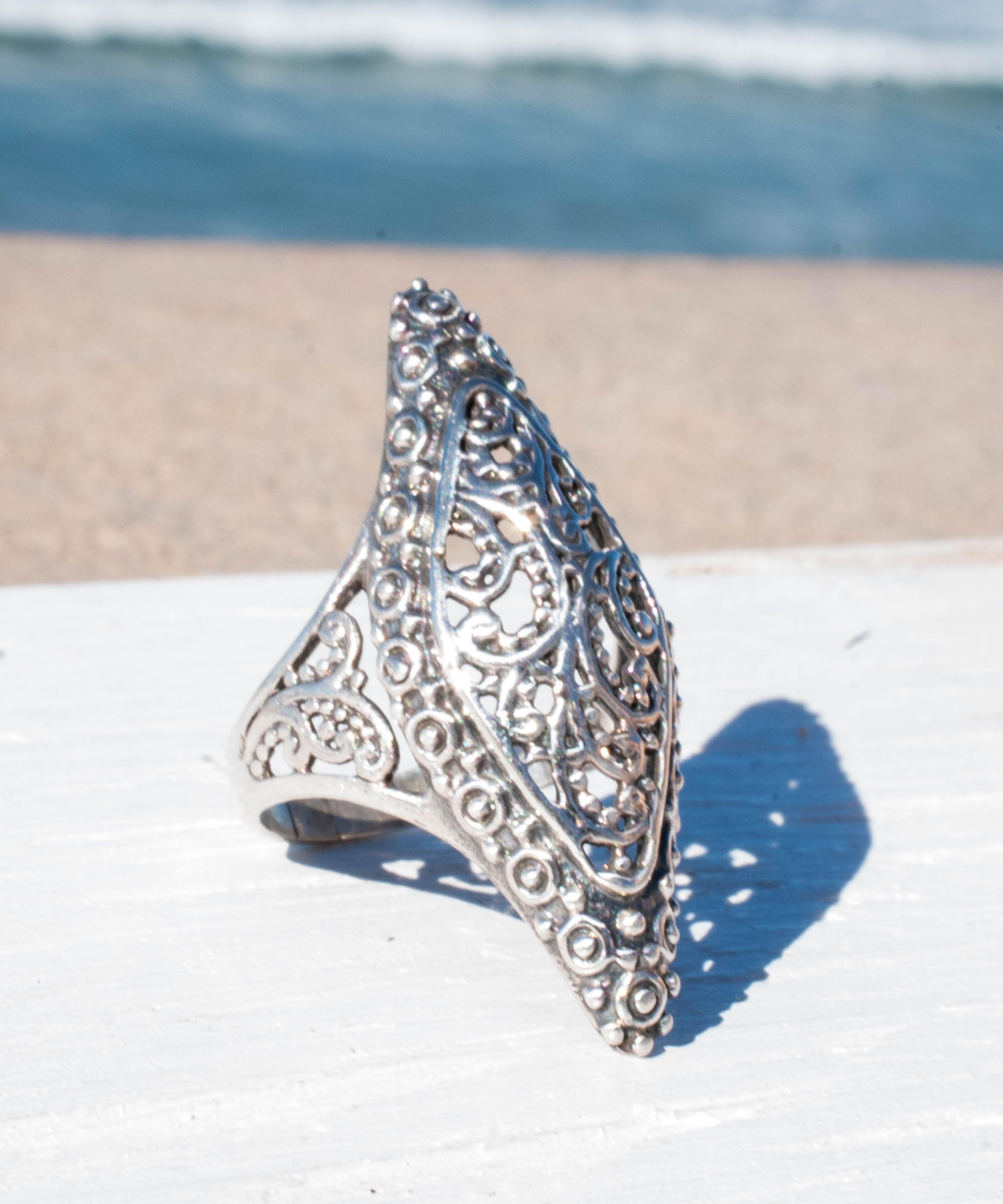 Clara Ring~ Sterling Silver 925~ SMR - Maresia Jewelry