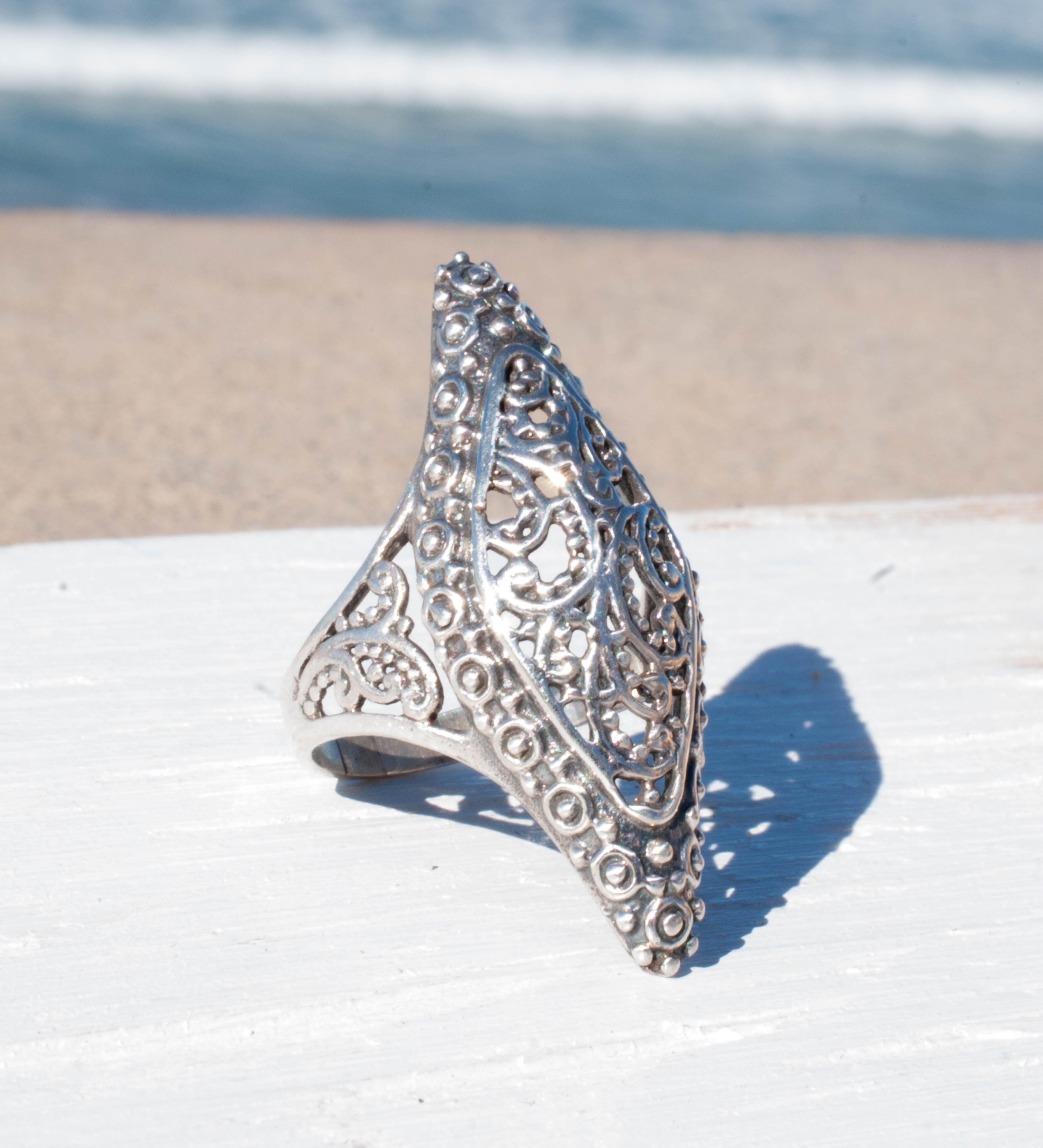 Clara Ring~ Sterling Silver 925~ SMR - Maresia Jewelry