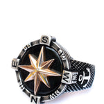 Compass Men's Ring ~ Sterling Silver 925 ~ - Maresia Jewelry