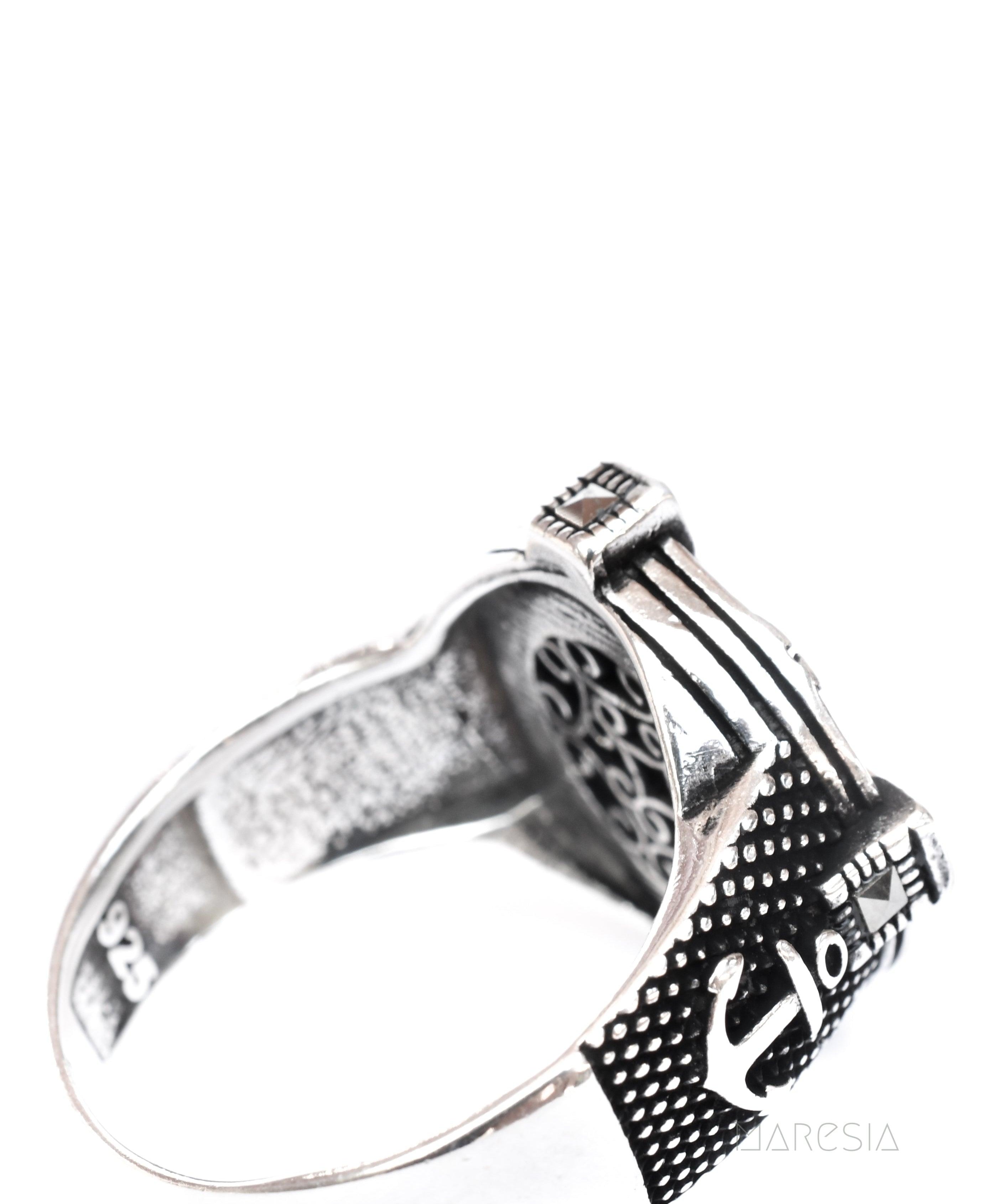 Compass Men's Ring ~ Sterling Silver 925 ~ - Maresia Jewelry