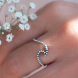 Copacabana Wave Ring ~Sterling Silver 925~ SMR005 - Maresia Jewelry