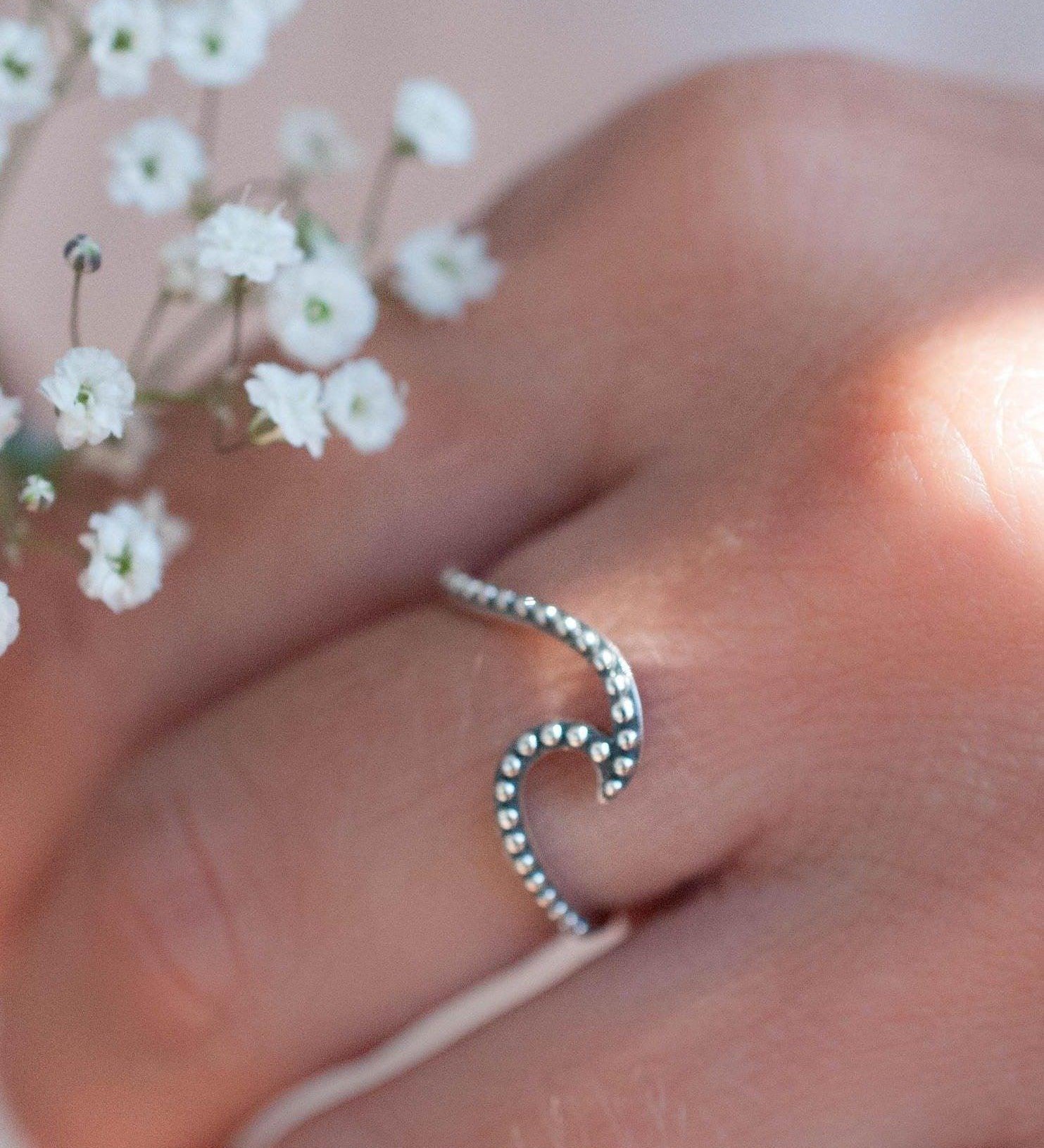 Copacabana Wave Ring ~Sterling Silver 925~ SMR005 - Maresia Jewelry