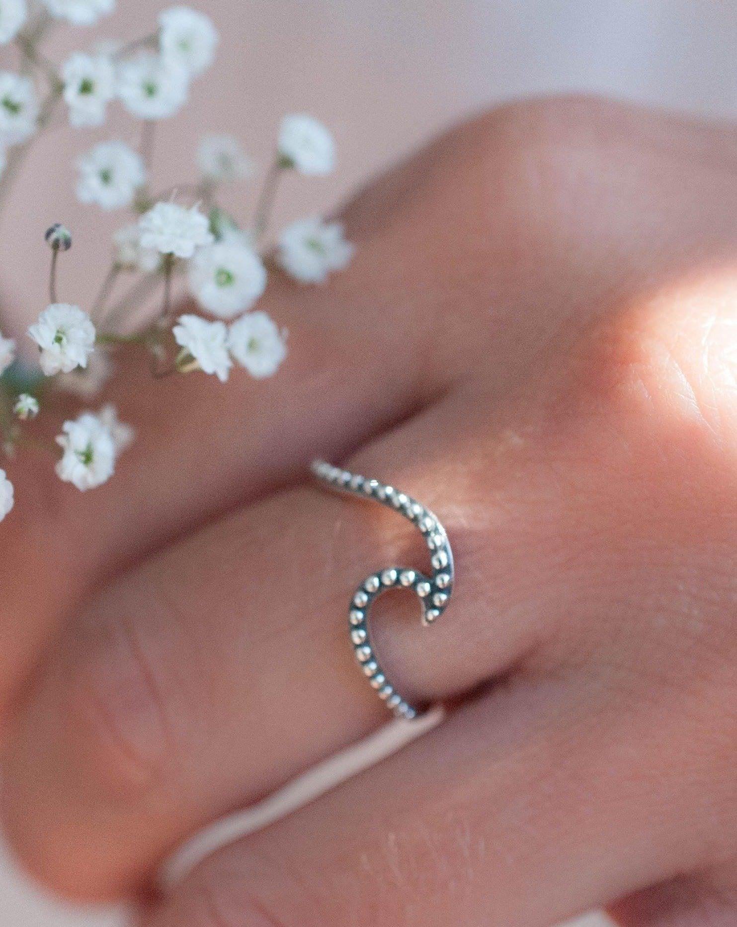 Copacabana Wave Ring ~Sterling Silver 925~ SMR005 - Maresia Jewelry