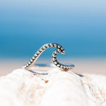 Copacabana Wave Ring ~Sterling Silver 925~ SMR005 - Maresia Jewelry