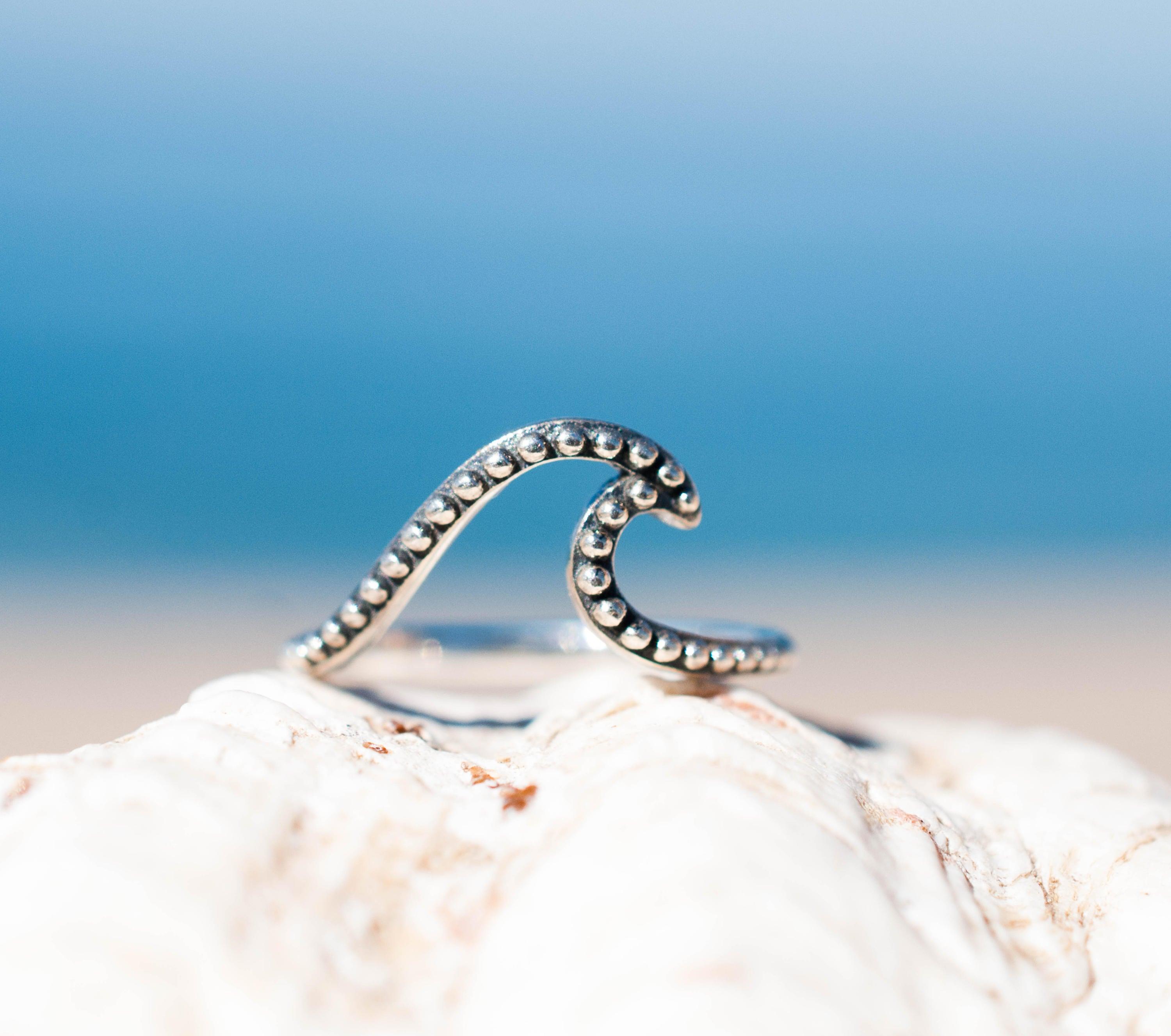 Copacabana Wave Ring ~Sterling Silver 925~ SMR005 - Maresia Jewelry