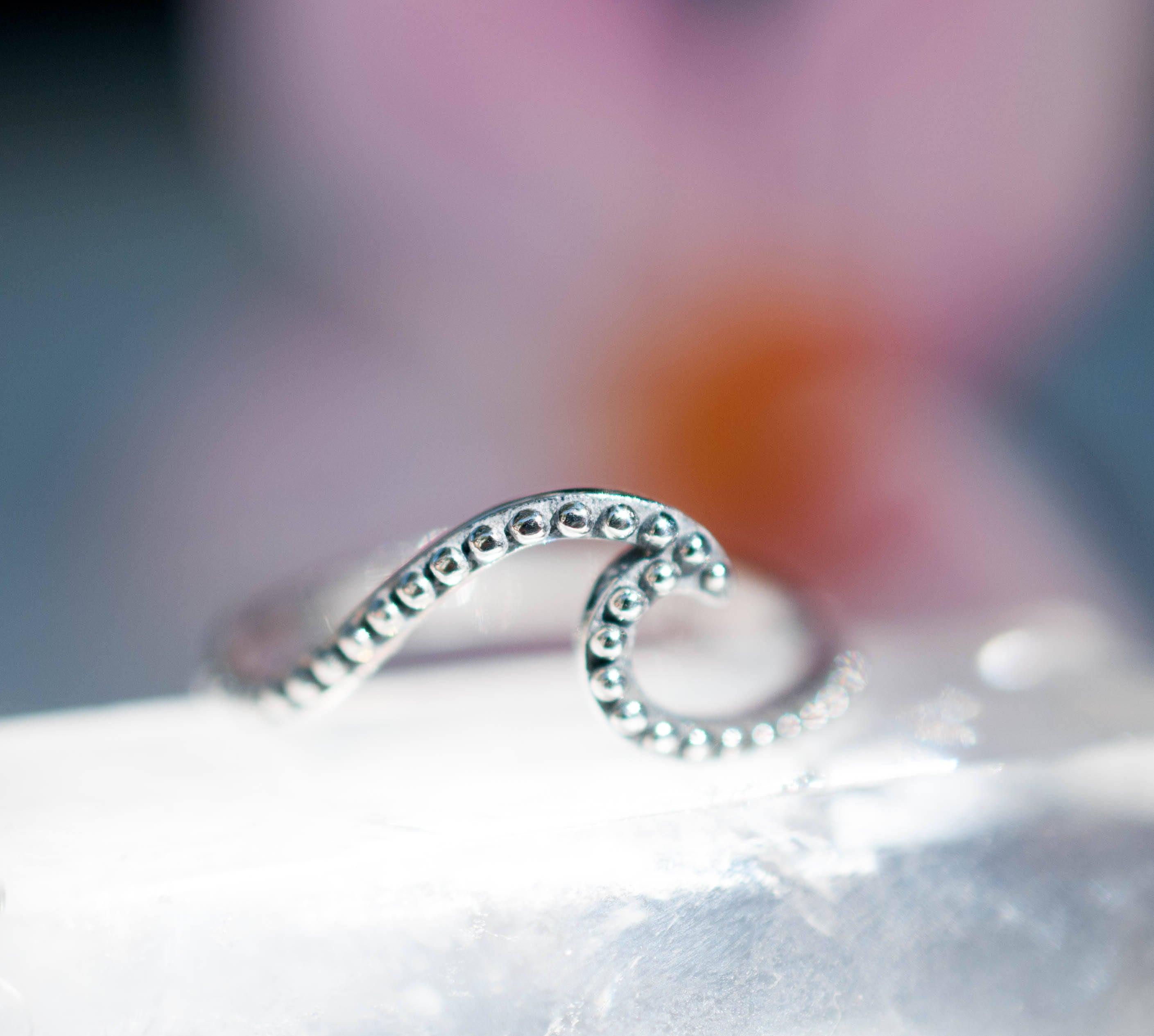 Copacabana Wave Ring ~Sterling Silver 925~ SMR005 - Maresia Jewelry