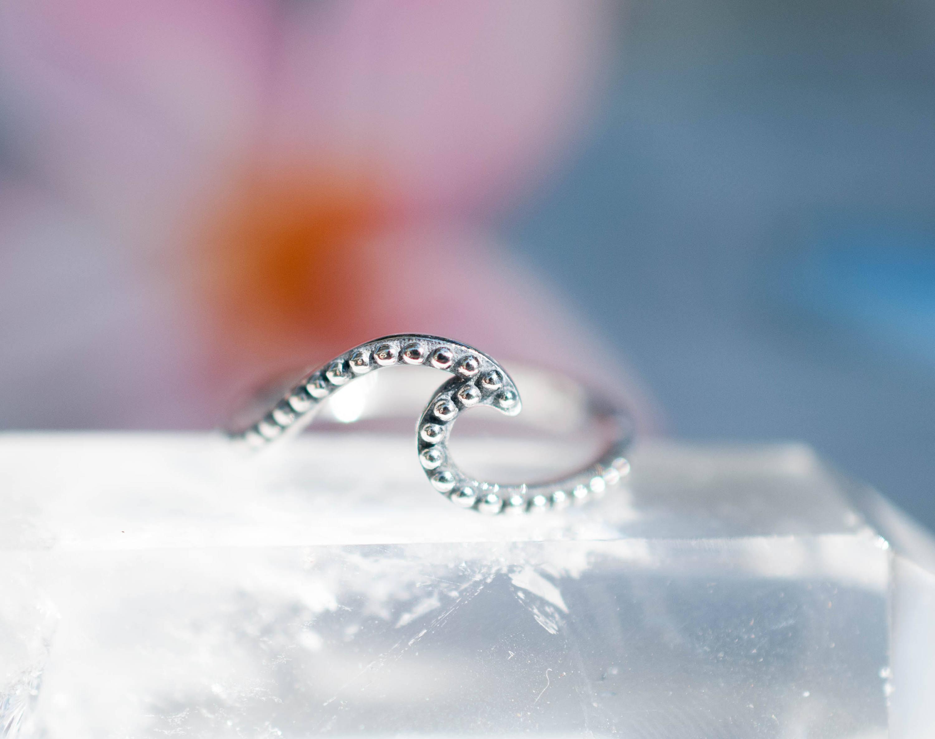 Copacabana Wave Ring ~Sterling Silver 925~ SMR005 - Maresia Jewelry
