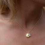 Copper Turquoise, Labradorite or Moonstone Necklace ~ Charm ~ Gold plated 18k ~ Bohemian ~ Nugget ~ MN112