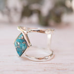 Copper Turquoise Ring~Sterling Silver 925 ~ MR143A - Maresia Jewelry