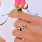 Copper Turquoise Ring ~ Delicate ~ Sterling Silver 925 ~ Handmade ~ Gemstone~Statement ~Everyday~ Hippie~Bohemian~Stackable MR238