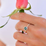Copper Turquoise Ring ~ Delicate ~ Sterling Silver 925 ~ Handmade ~ Gemstone~Statement ~Everyday~ Hippie~Bohemian~Stackable MR238