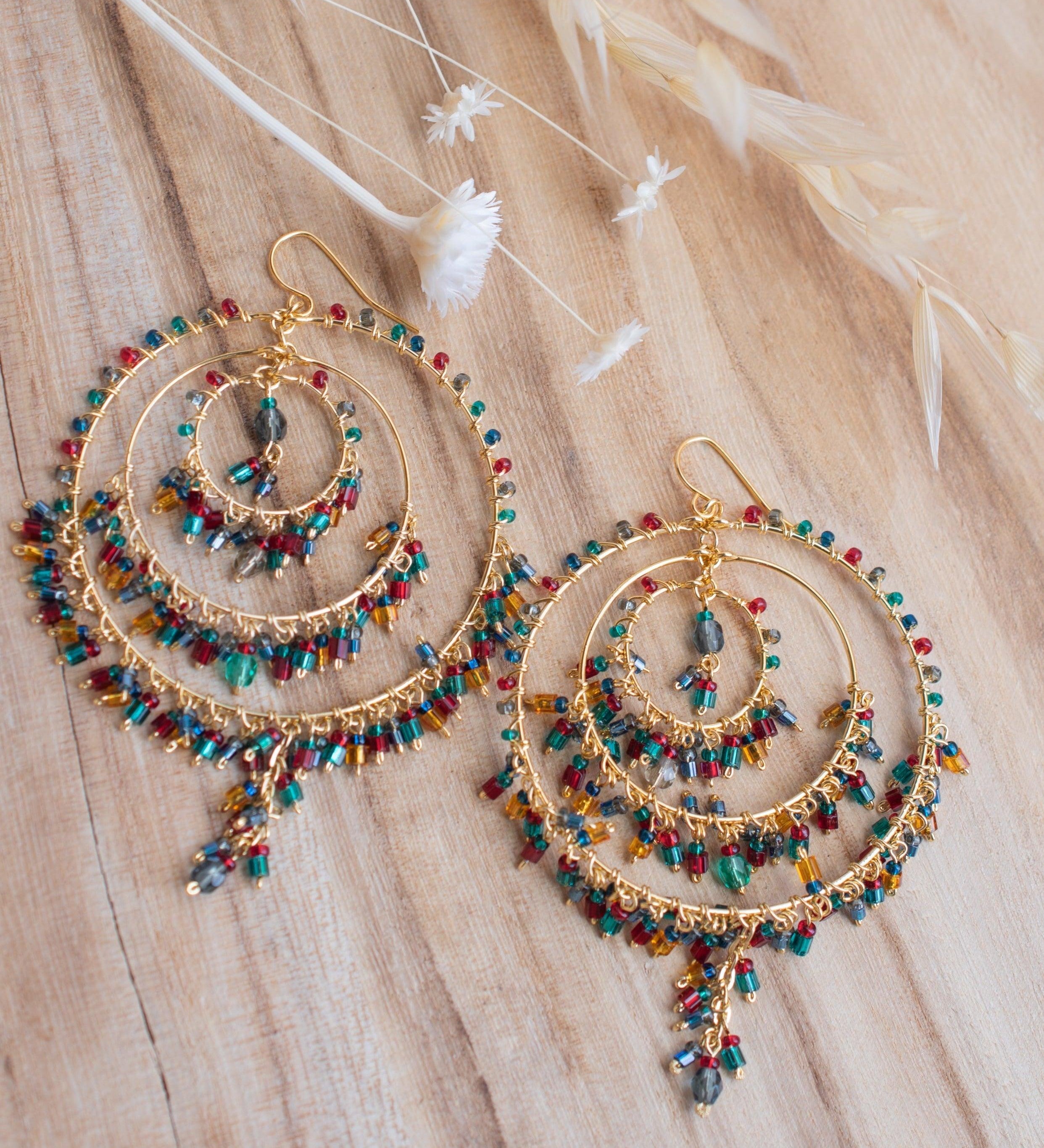 Copy of Bianca Chandelier Earrings ~Gold Plated ~ SME087 - Maresia Jewelry
