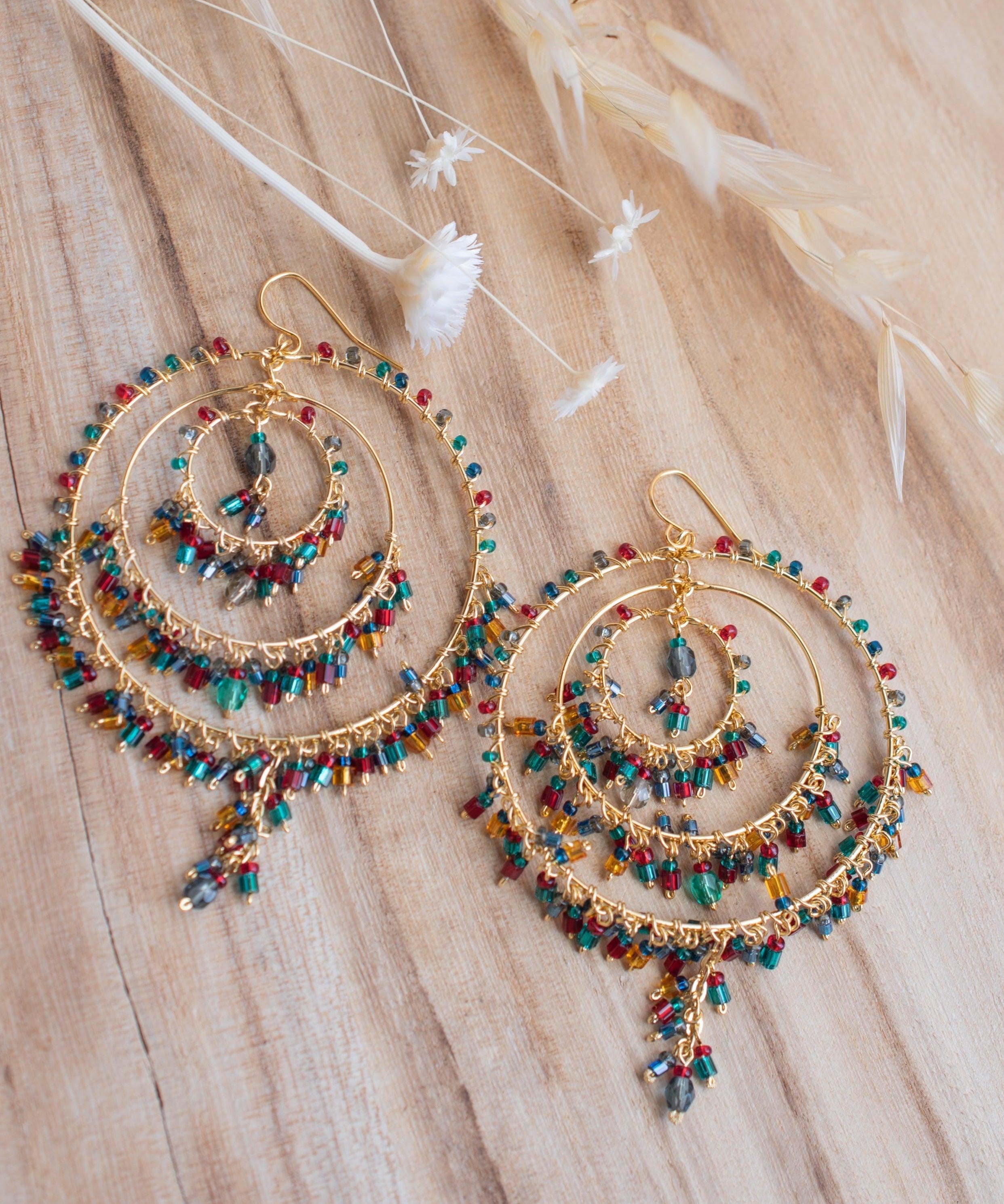 Copy of Bianca Chandelier Earrings ~Gold Plated ~ SME087 - Maresia Jewelry