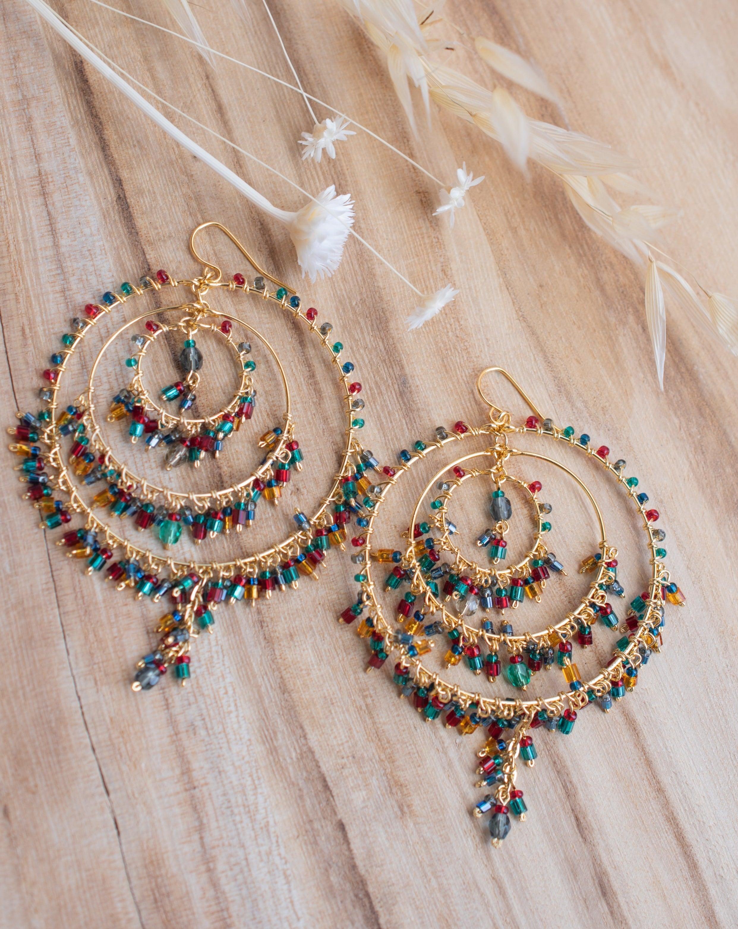 Copy of Bianca Chandelier Earrings ~Gold Plated ~ SME087 - Maresia Jewelry