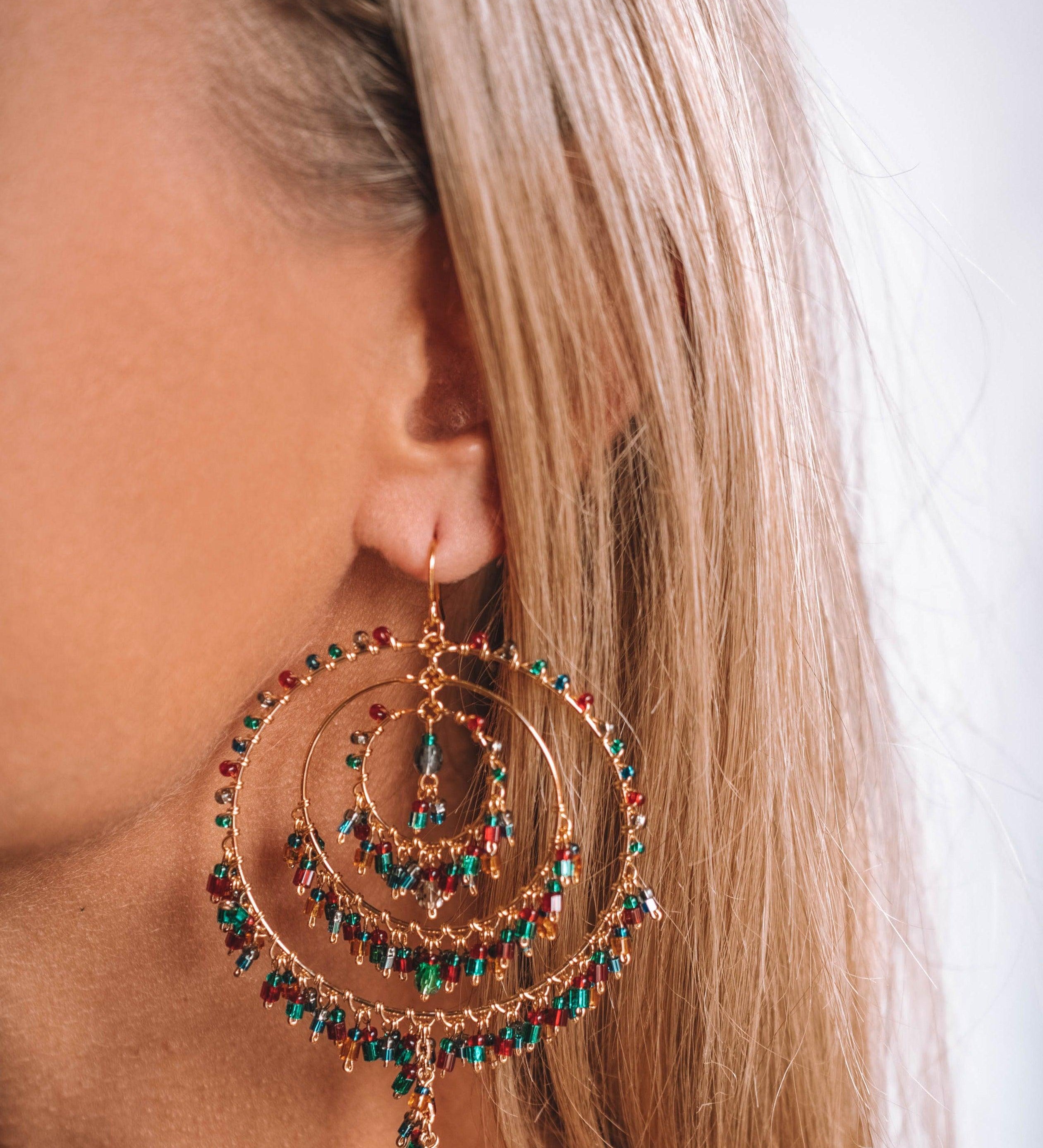 Copy of Bianca Chandelier Earrings ~Gold Plated ~ SME087 - Maresia Jewelry