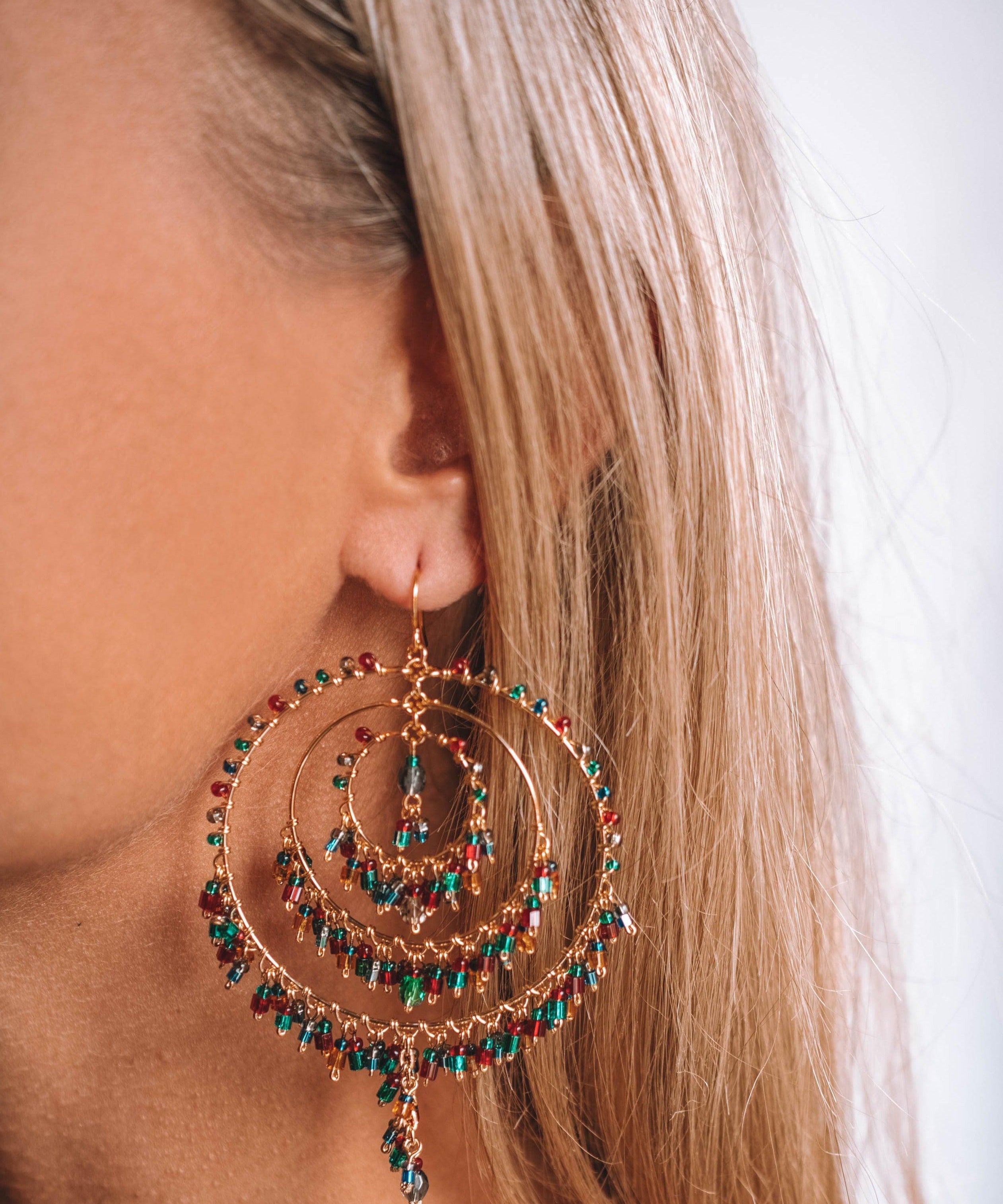 Copy of Bianca Chandelier Earrings ~Gold Plated ~ SME087 - Maresia Jewelry