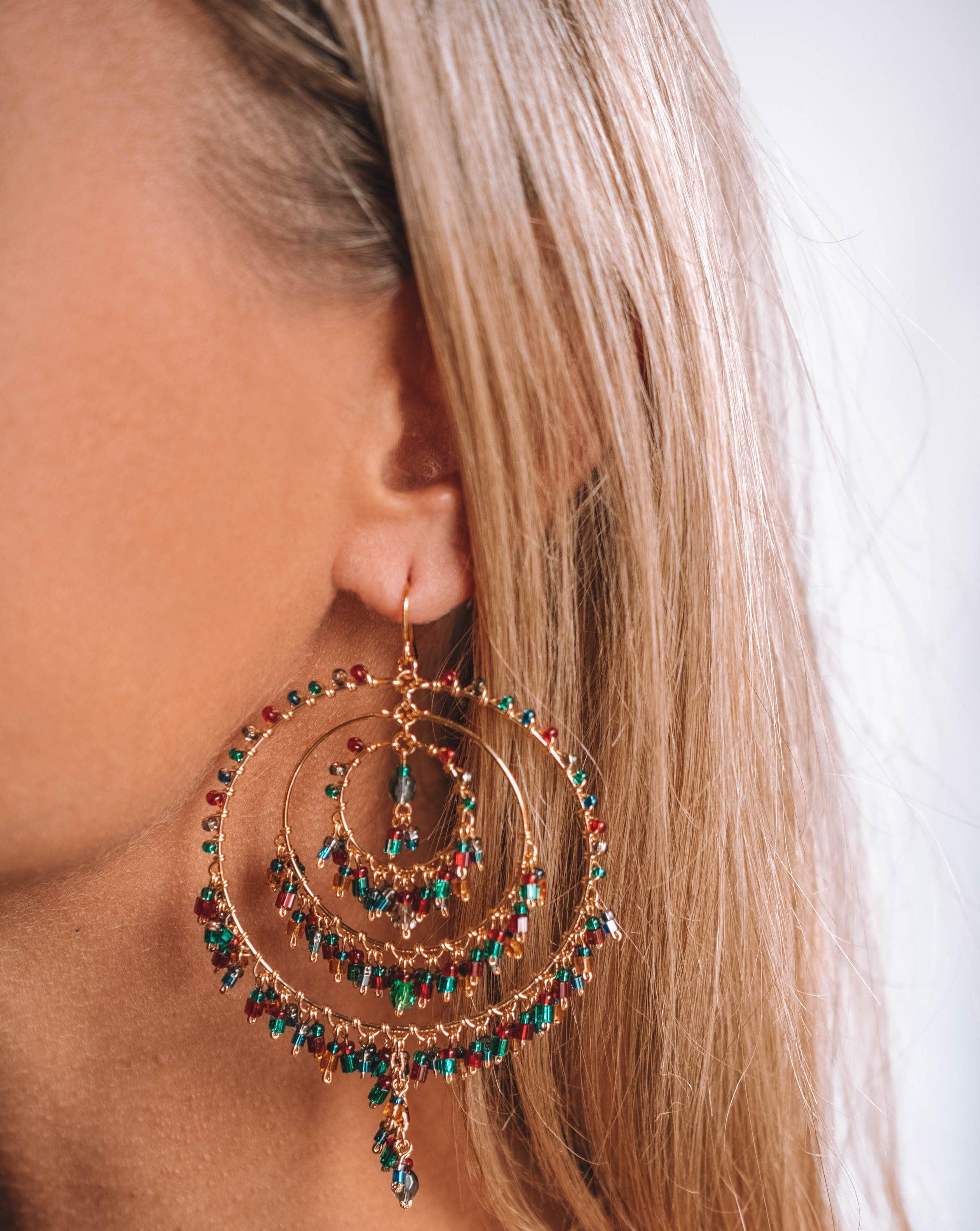 Copy of Bianca Chandelier Earrings ~Gold Plated ~ SME087 - Maresia Jewelry
