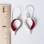 Coral Earrings ~ Sterling Silver 925 ~ SME066 - Maresia Jewelry