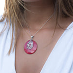 Coral Pendant ~ Coral ~ Sterling Silver 925 ~ SMP020 - Maresia Jewelry