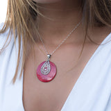 Coral Pendant ~ Coral ~ Sterling Silver 925 ~ SMP020 - Maresia Jewelry