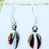 Cowrie Shell Drop Earrings  ~Sterling Silver 925~ME006 - Maresia Jewelry