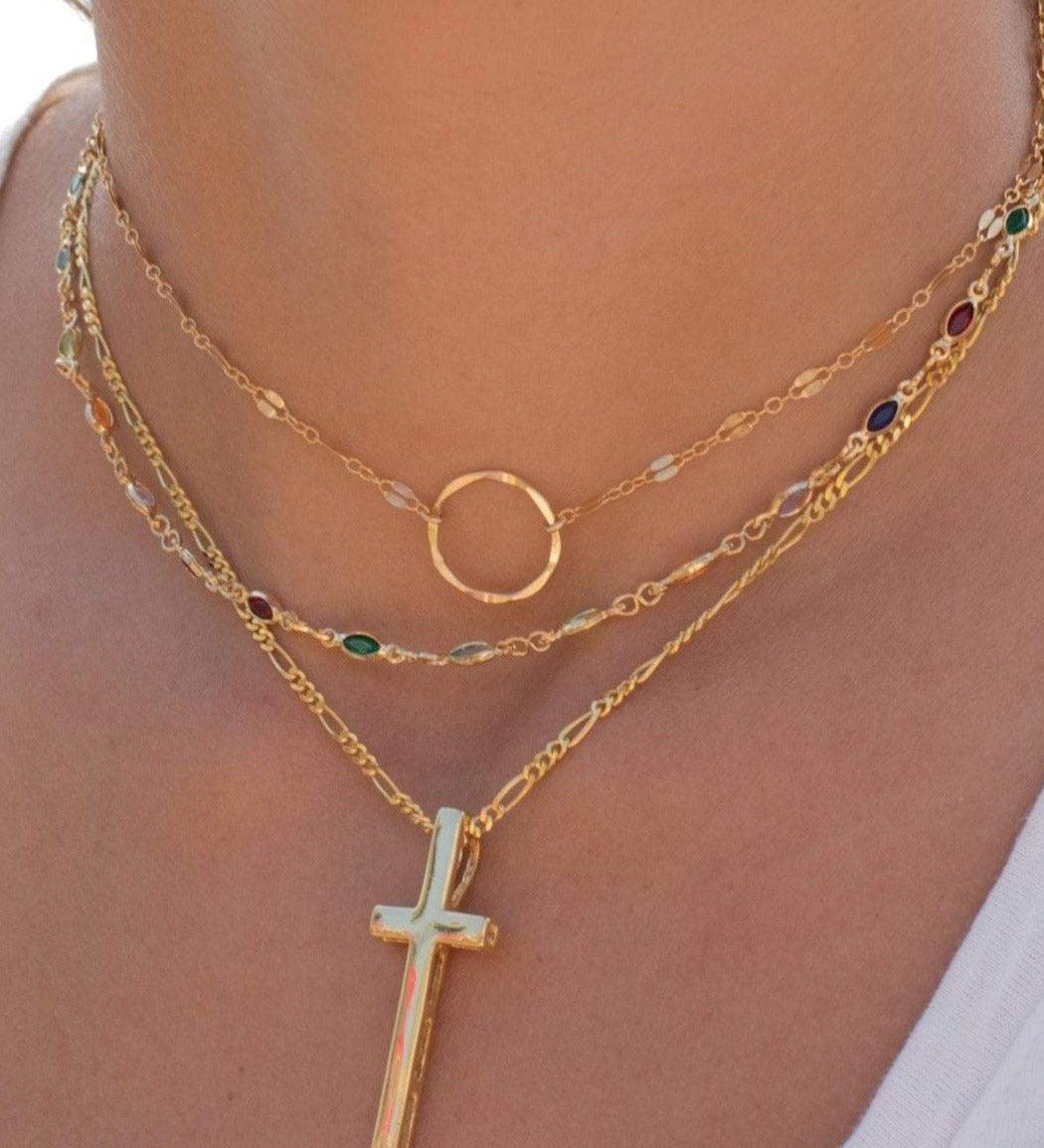 Cross Necklace ~ Gold Vermeil - Maresia Jewelry