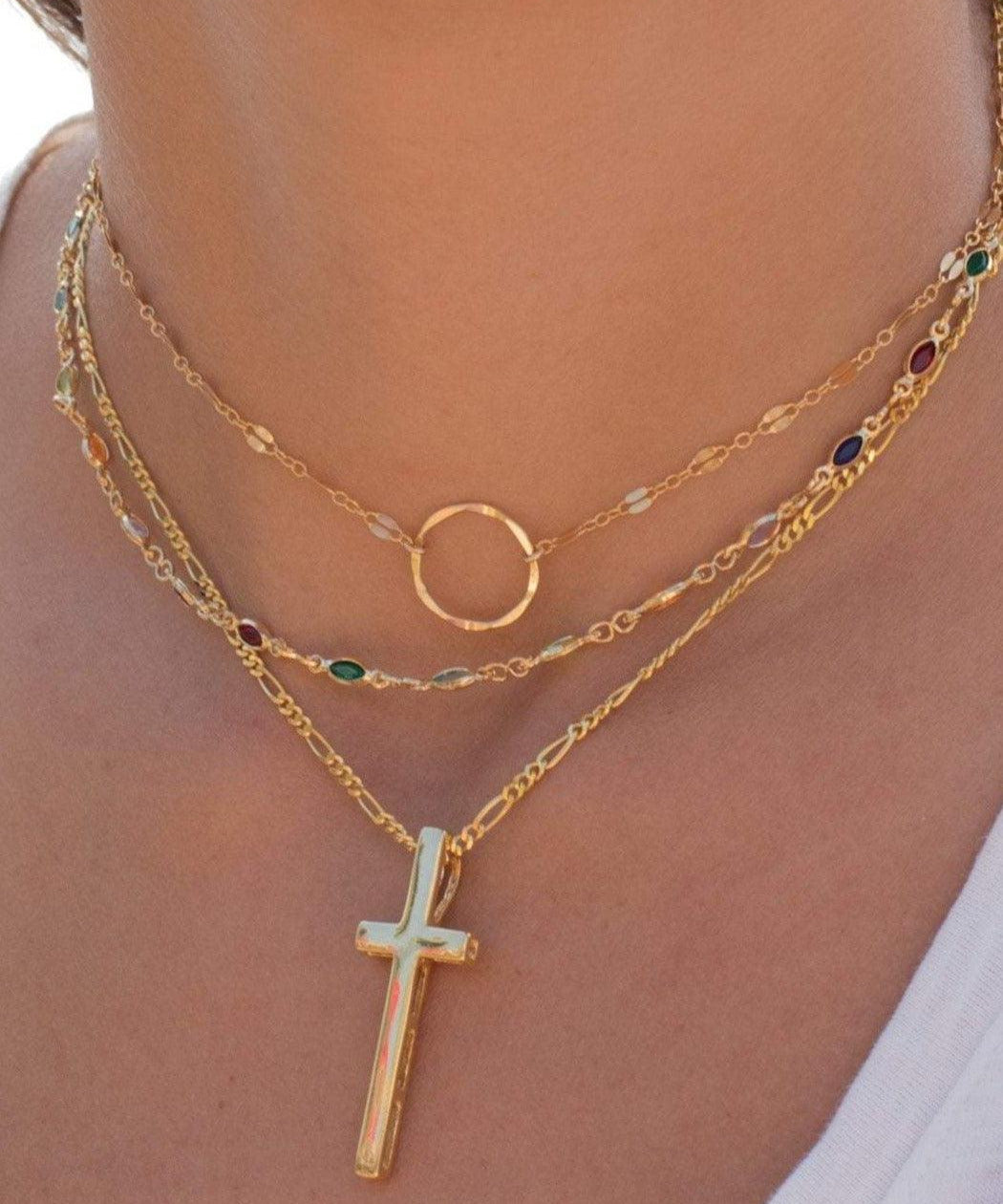 Cross Necklace ~ Gold Vermeil - Maresia Jewelry