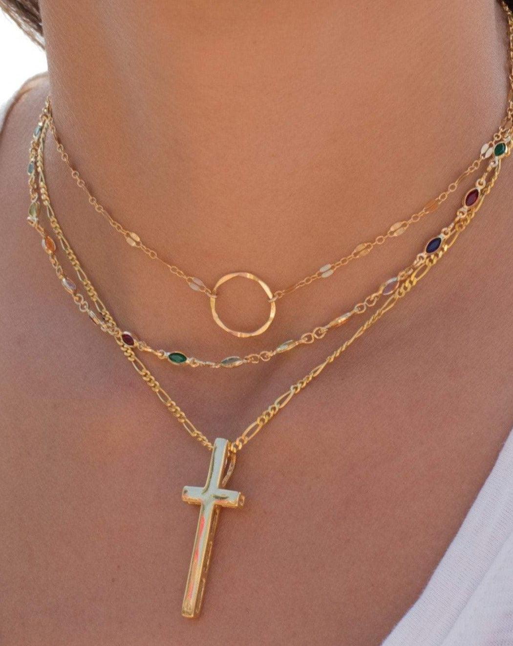 Cross Necklace ~ Gold Vermeil - Maresia Jewelry
