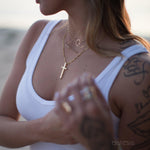 Cross Necklace ~ Gold Vermeil - Maresia Jewelry