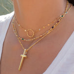 Cross Necklace ~ Gold Vermeil - Maresia Jewelry