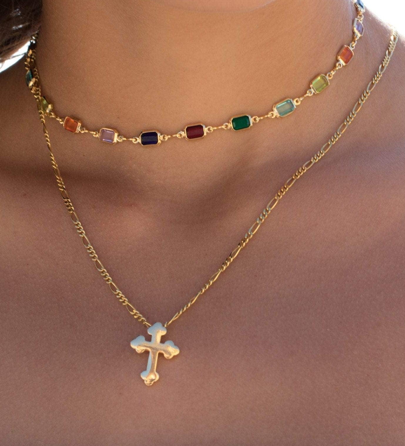 Cross Necklace ~ Gold Vermeil - Maresia Jewelry