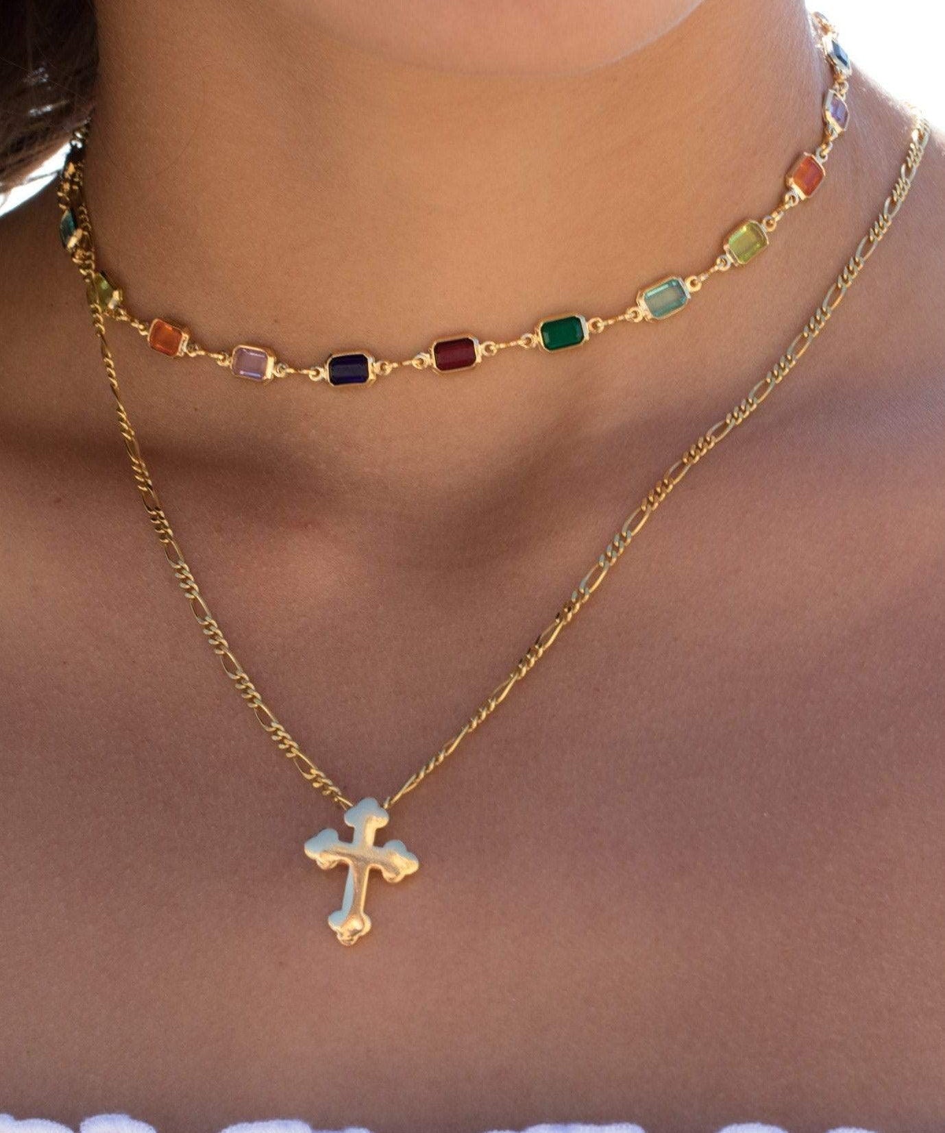 Cross Necklace ~ Gold Vermeil - Maresia Jewelry