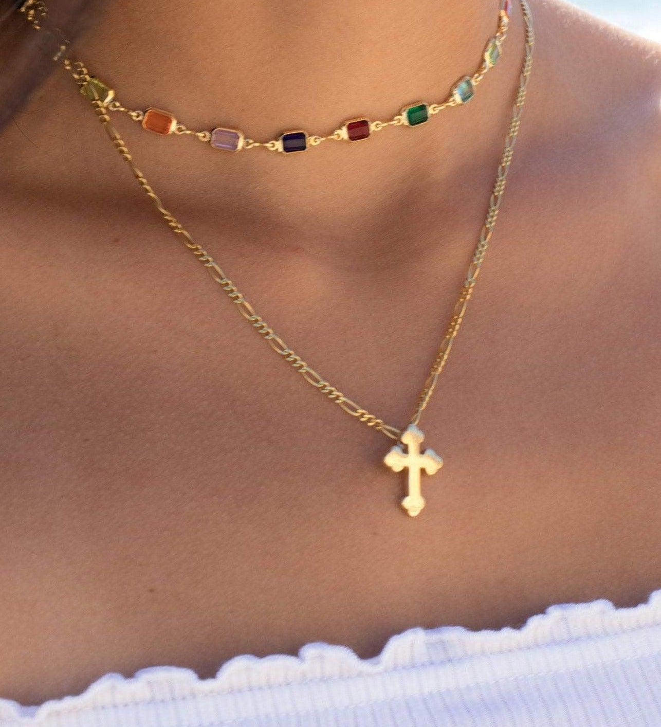 Cross Necklace ~ Gold Vermeil - Maresia Jewelry