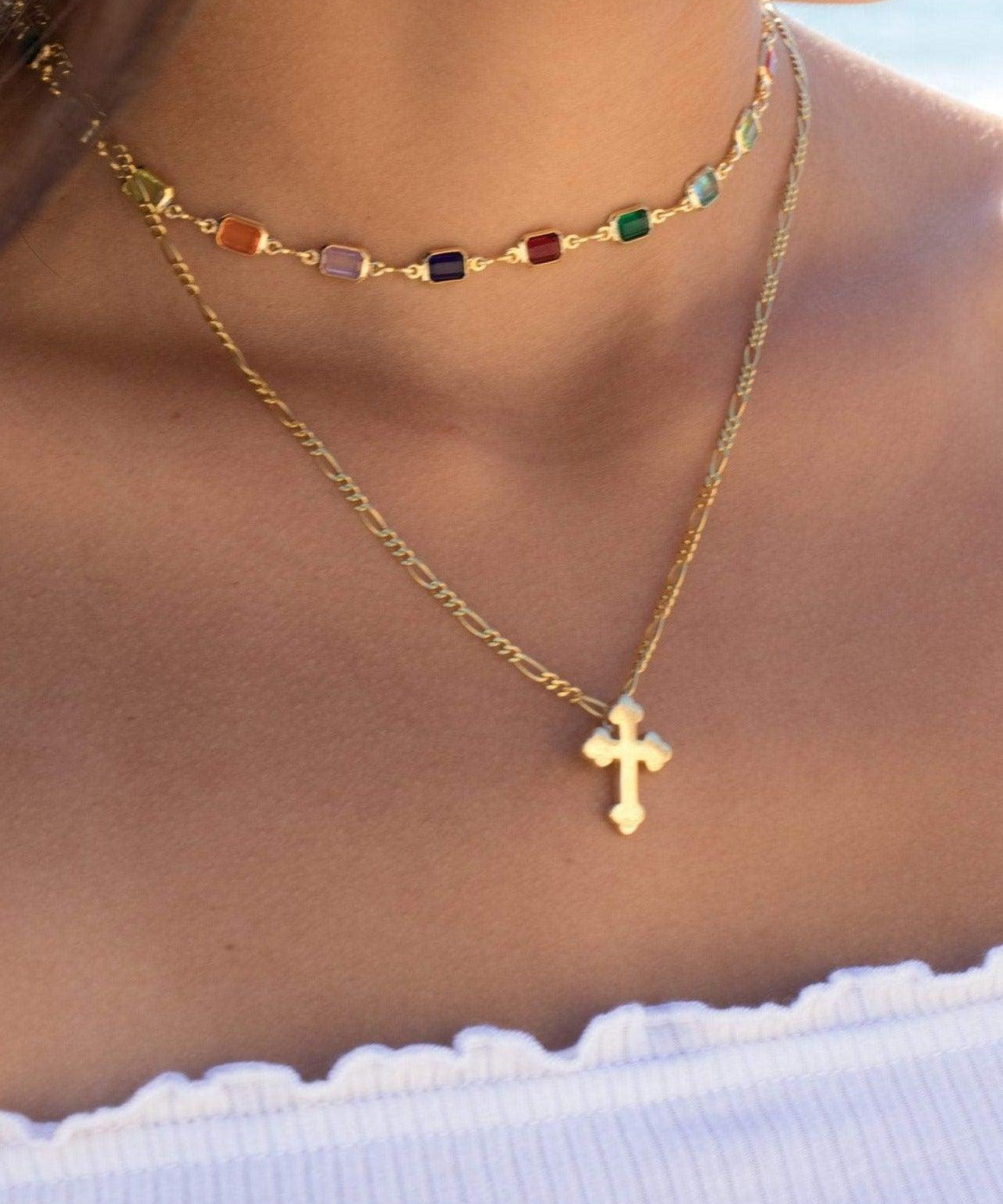 Cross Necklace ~ Gold Vermeil - Maresia Jewelry