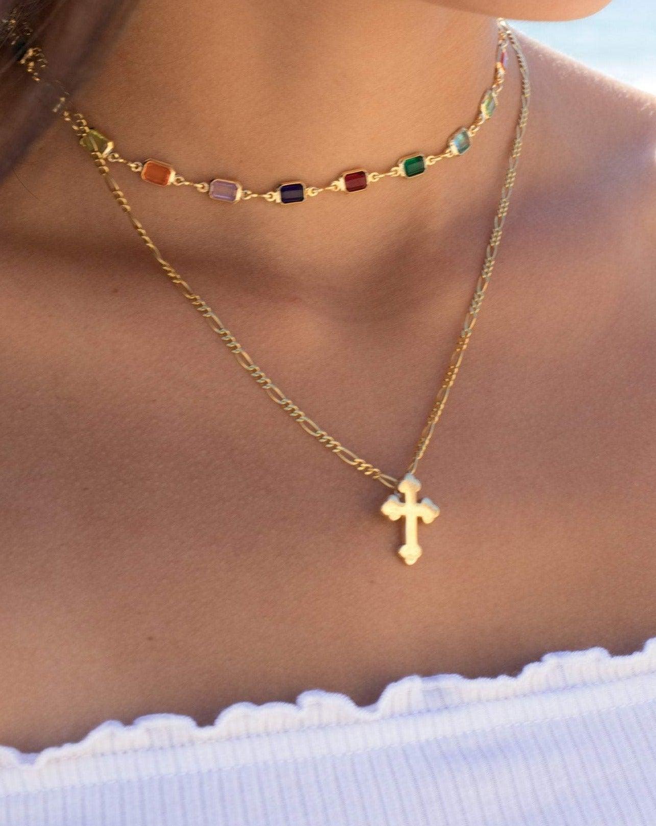 Cross Necklace ~ Gold Vermeil - Maresia Jewelry