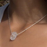Crystal Quartz Necklace ~ Sterling Silver 925  or Gold Filled - Maresia Jewelry