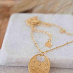 Evil Eye Necklace Gold Plated 18k ~ Cubic Zirconia or Black Onyx ~ Layered long Necklace  ~ Jewelry ~ Minimalist~ Handmade ~ MN115
