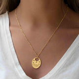 Evil Eye Necklace Gold Plated 18k ~ Cubic Zirconia or Black Onyx ~ Layered long Necklace  ~ Jewelry ~ Minimalist~ Handmade ~ MN115