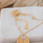 Evil Eye Necklace Gold Plated 18k ~ Cubic Zirconia or Black Onyx ~ Layered long Necklace  ~ Jewelry ~ Minimalist~ Handmade ~ MN115