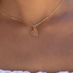 Dainty Heart Necklace ~Gold Filled - Maresia Jewelry