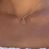 Dainty Heart Necklace ~Gold Filled - Maresia Jewelry