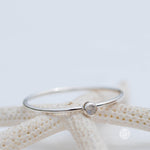 Dainty Moonstone Ring~ Sterling Silver 925 ~ Handmade ~ Gemstone  ~ Minimalist ~ Hippie ~Bohemian~June Birthstone~MR266